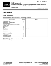 Toro Greensmaster eFlex 2100 Series Installatie-Instructies