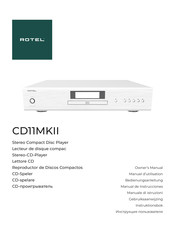 Rotel CD11MKII Gebruiksaanwijzing