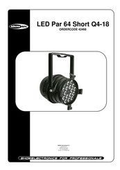 SHOWTEC LED Par 64 Short Q4-18 Gebruiksaanwijzing