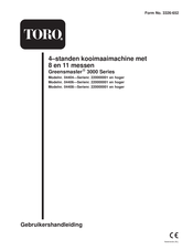 Toro Greensmaster 3000 Series Gebruikershandleiding