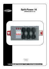 SHOWTEC Split-Power 16 Gebruiksaanwijzing