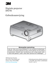 3M DX70i Gebruiksaanwijzing