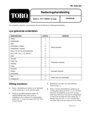 Toro 70171 Bedieningshandleiding