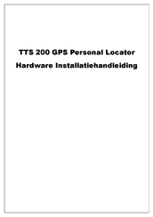 Caliber TTS 200 GPS Personal Locator Installatiehandleiding