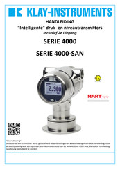 KLAY-INSTRUMENTS 4000-SAN Series Handleiding