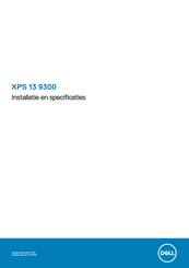 Dell XPS 13 9300 Installatiehandleiding