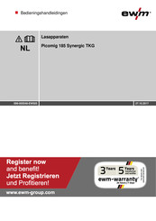 EWM Picomig 185 Synergic TKG Bedieningshandleidingen