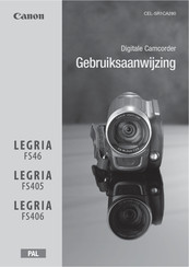 Canon LEGRIA FS405 Gebruiksaanwijzing