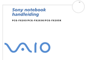 Sony VAIO PCG-FX205K Handleiding