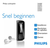 Philips SA4000 Snelgids