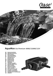 Oase AquaMax Eco Premium 6000 12V Gebruiksaanwijzing