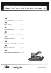 Maytronics Dolphin Classic 10 Gebruikershandleiding