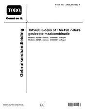 Toro TM5490 Gebruikershandleiding