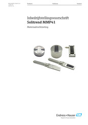 Endress+Hauser Solitrend MMP41 Handleiding Voor Inbedrijfstelling