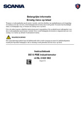 Scania DC13 PDE Instructieboekje