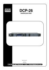 DAP Audio DCP-26 Producthandleiding