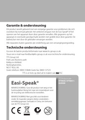 TTS Easi-Speak Gebruikershandleiding