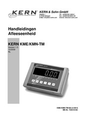 KERN and SOHN KME Series Handleiding