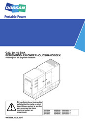 Doosan G30 SIIIA Bedienings- En Onderhoudsvoorschriften