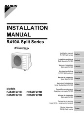 Daikin RXS35F2V1B Montagehandleiding