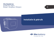 Itho Daalderop ECOVE RF Hygro Installatie & Gebruik