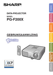 Sharp PG-F200X Gebruiksaanwijzing