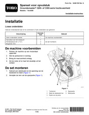Toro Groundsmaster 3300 Series Installatie-Instructies