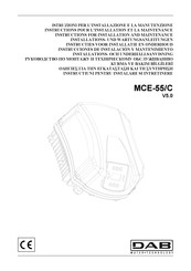 DAB MCE-55/C Instructies Voor Installatie En Onderhoud