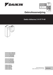 Daikin Altherma 3 H HT F+W ETVH12SU23EA6V Gebruiksaanwijzing