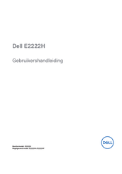 Dell E2222Hf Gebruikershandleiding