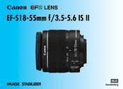 Canon EF-S18-55mm f/3.5-5.6 IS STM Handleiding