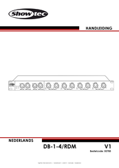 SHOWTEC DB-1-4/RDM Gebruiksaanwijzing