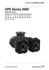 Grundfos UPE 2000 Series Installatie- En Bedieningsinstructies