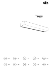 Frico PA2500E Gebruikershandleiding