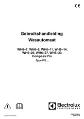 Electrolux Professional WH6-7 Gebruikshandleiding