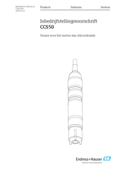 Endress+Hauser CCS51 Handleiding Voor Inbedrijfstelling