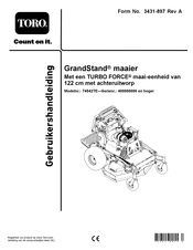 Toro GrandStand Gebruikershandleiding