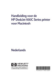 HP DeskJet 930C Series Handleiding