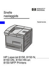 HP LaserJet 8150 DN Snelle Naslaggids