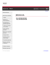 Sony BRAVIA KDL-32W706B Handleiding