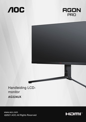 AOC AGON PRO AG324UX Handleiding