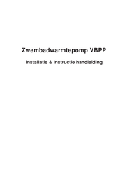 Pollet Pool Group VBPP 17/1F H Installatie- En Instructiehandleiding