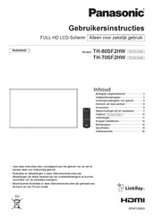 Panasonic TH-70SF2HW Gebruikershandleiding