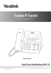 Yealink SIP-T21P E2 Handleiding