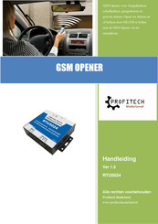 ProfiTech GSM OPENER Handleiding