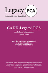 Smith Medical CADD-Legacy PCA 6300 Gebruikersinformatie