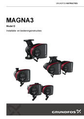 Grundfos MAGNA3 D Installatie- En Bedieningsinstructies