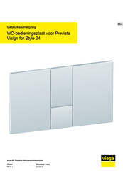 Viega Prevista Visign for Style 24 8614.1 Gebruiksaanwijzing