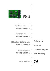 tams elektronik FD-3 Handleiding