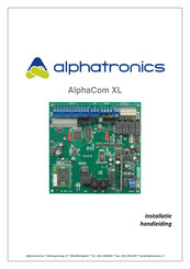 alphatronics AlphaCom XL Installatiehandleiding